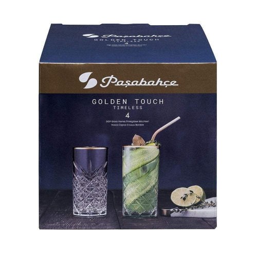 PASABAHCE TIMELESS GOLDEN TOUCH 52820