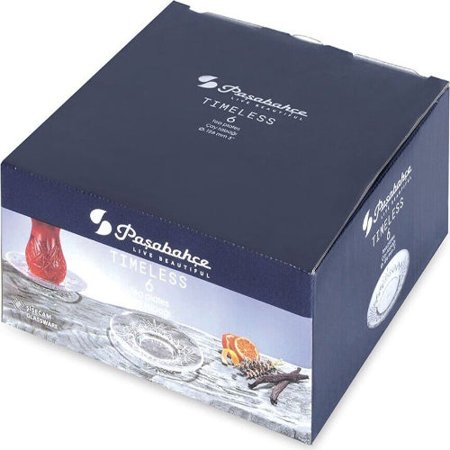 PASABAHCE TIMELESS TEA PLATES 54751