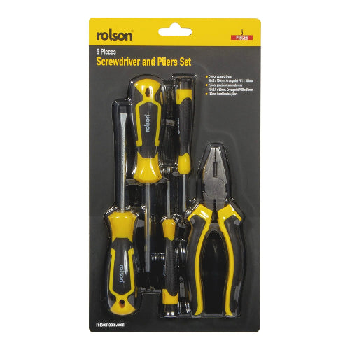 5PC SCREWDRIVER&amp;PLIERS SET