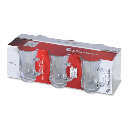 PASABAHCE KEYIF MUG TEA GLASS 55411