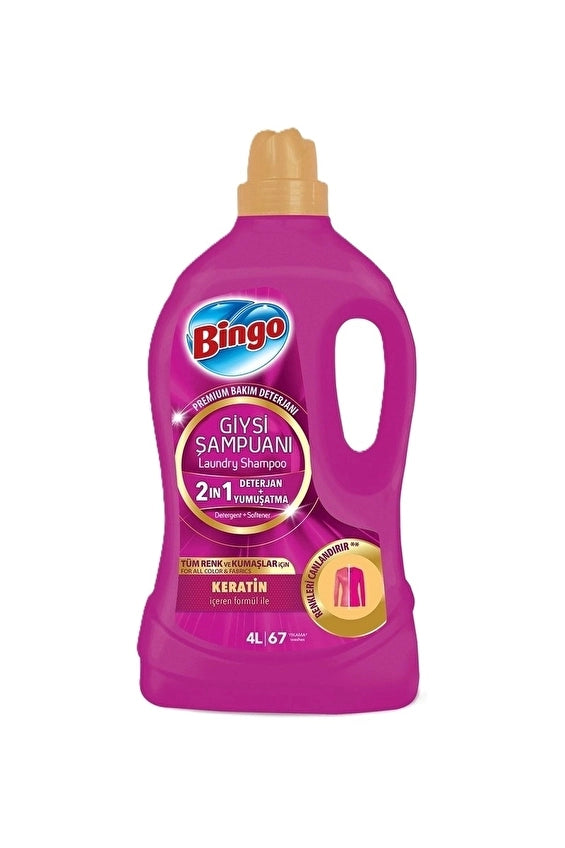 BINGO SIVI GİYSİ ŞAMPUANI CANLANDIRICI ETKİ 3 LT