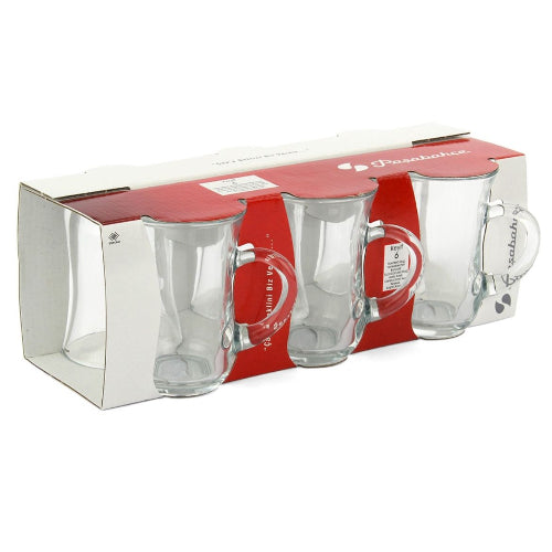 PASABAHCE KEYIF MUG TEA GLASS 55411