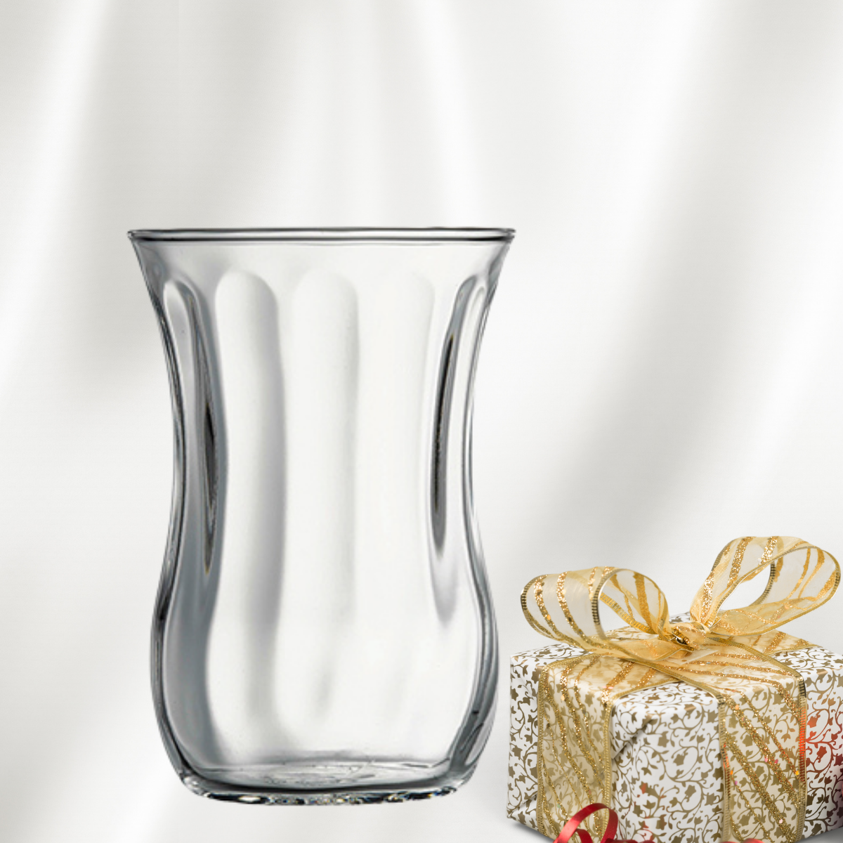 PASABAHCE USKUDAR OPTIC TEA GLASSES 42021