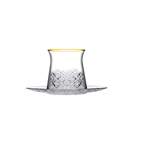 PASABAHCE TIMELESS GOLDEN TOUCH TEA GLASS