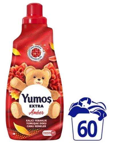 YUMOŞ EXTRA AMBER KONSANTRE ÇAMAŞIR YUMUŞATICI – 1440 ML / 60 YIKAMA
