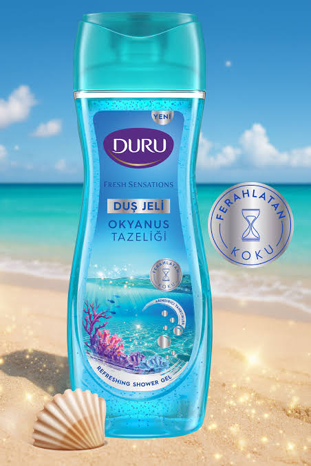 DURU FRESH SENSATIONS OKYANUS FERAHLİĞİ VEGAN DUŞ JELİ – 450 ML
