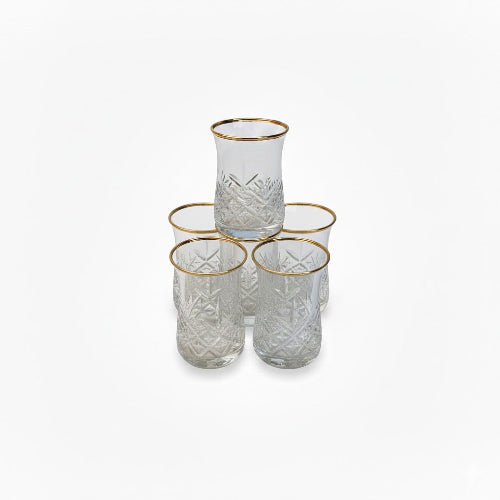 PASABAHCE TIMELESS GOLDEN TOUCH TEA GLASS