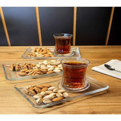PASABAHCE ELYSIA TEA PLATES 54901