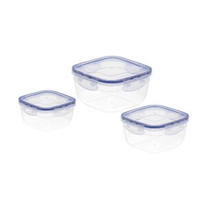 ASUDE SQUARE 3PC CONTAINER SET