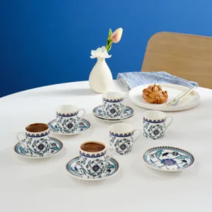 KARACA RUMI COFFEE CUP SET 6PC