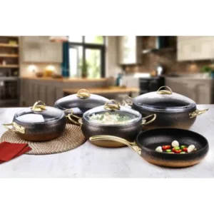 OMS GRANITE CASSERROLE SET 9PCS 3024