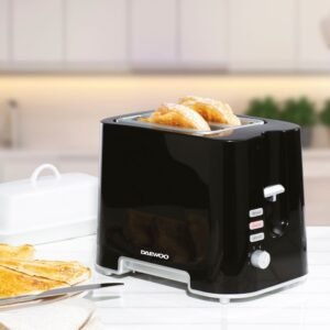 DAEWOO BLACK PLASTIC TOASTER