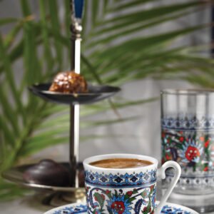 KUTAHYA PORCELAIN TURKISH COFFEE SET